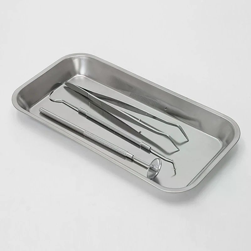 Medical Lab Science - 1pcs Kitchen Tray Stainless Steel Square